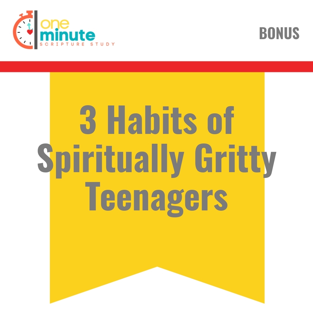 Read more about the article 3 Habits of Spiritually Gritty Teenagers
