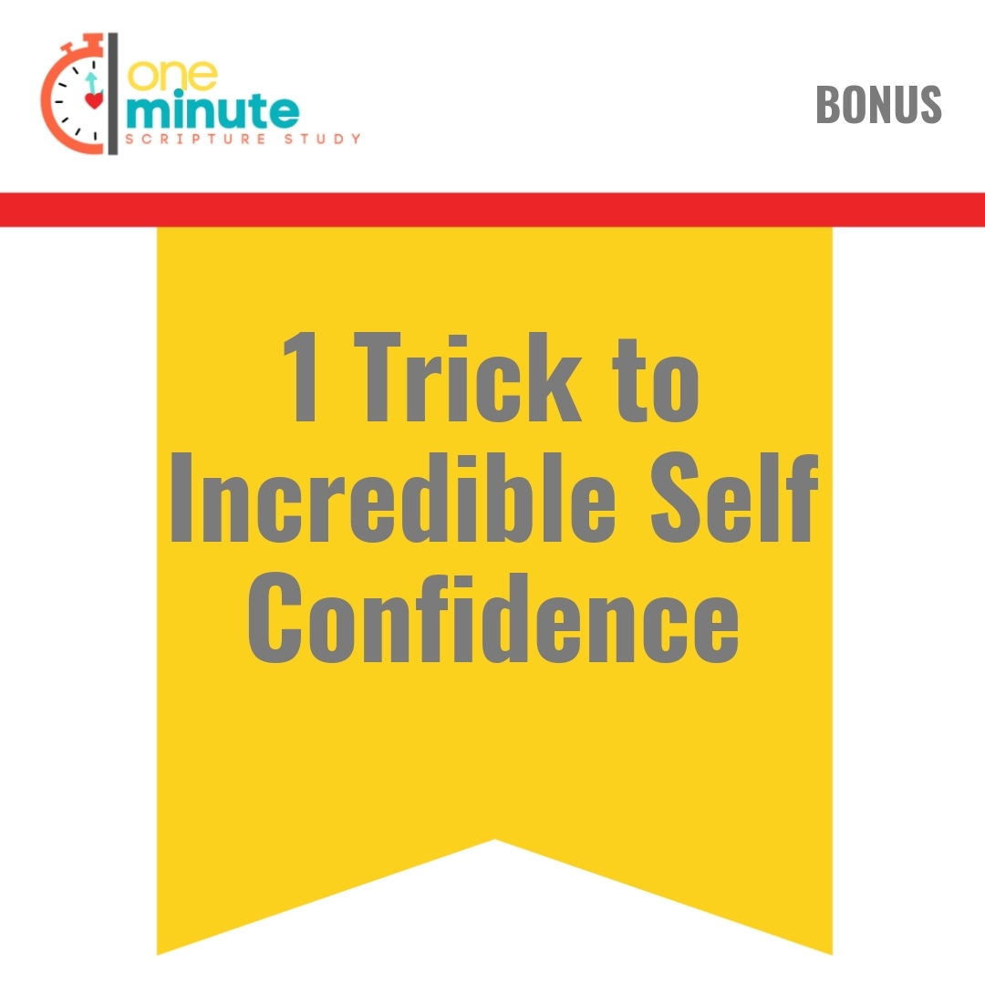Read more about the article 1 Trick to Incredible Self Confidence
