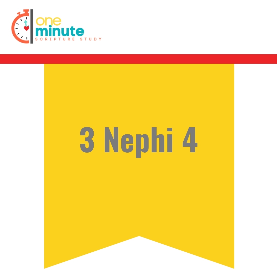 Read more about the article 3 Nephi 4