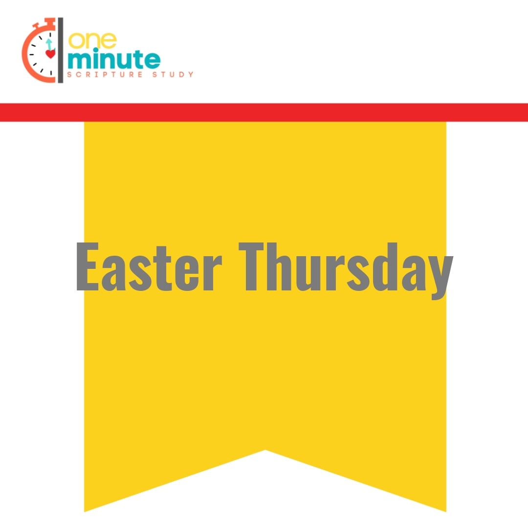 Read more about the article Easter Thursday