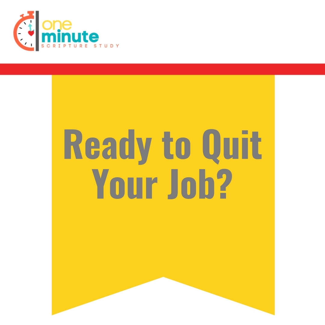 Read more about the article Ready to Quit Your Job?