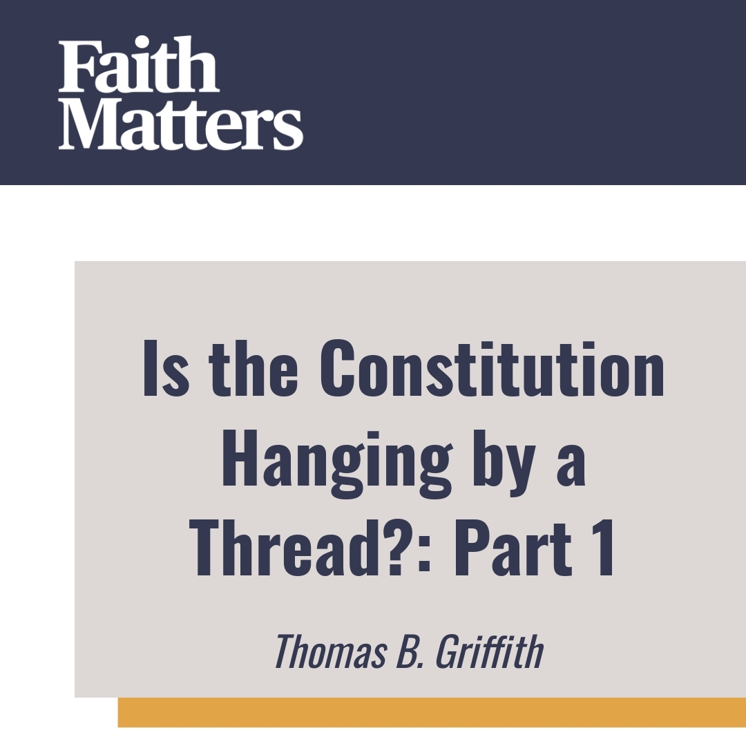 Read more about the article Is the Constitution Hanging by a Thread?: Part 1