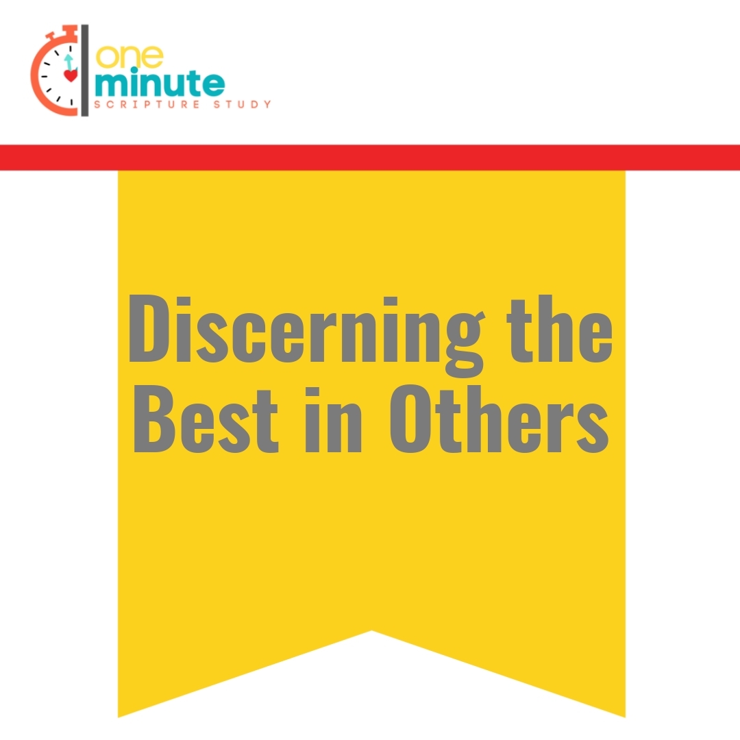 Read more about the article Discerning the Best in Others