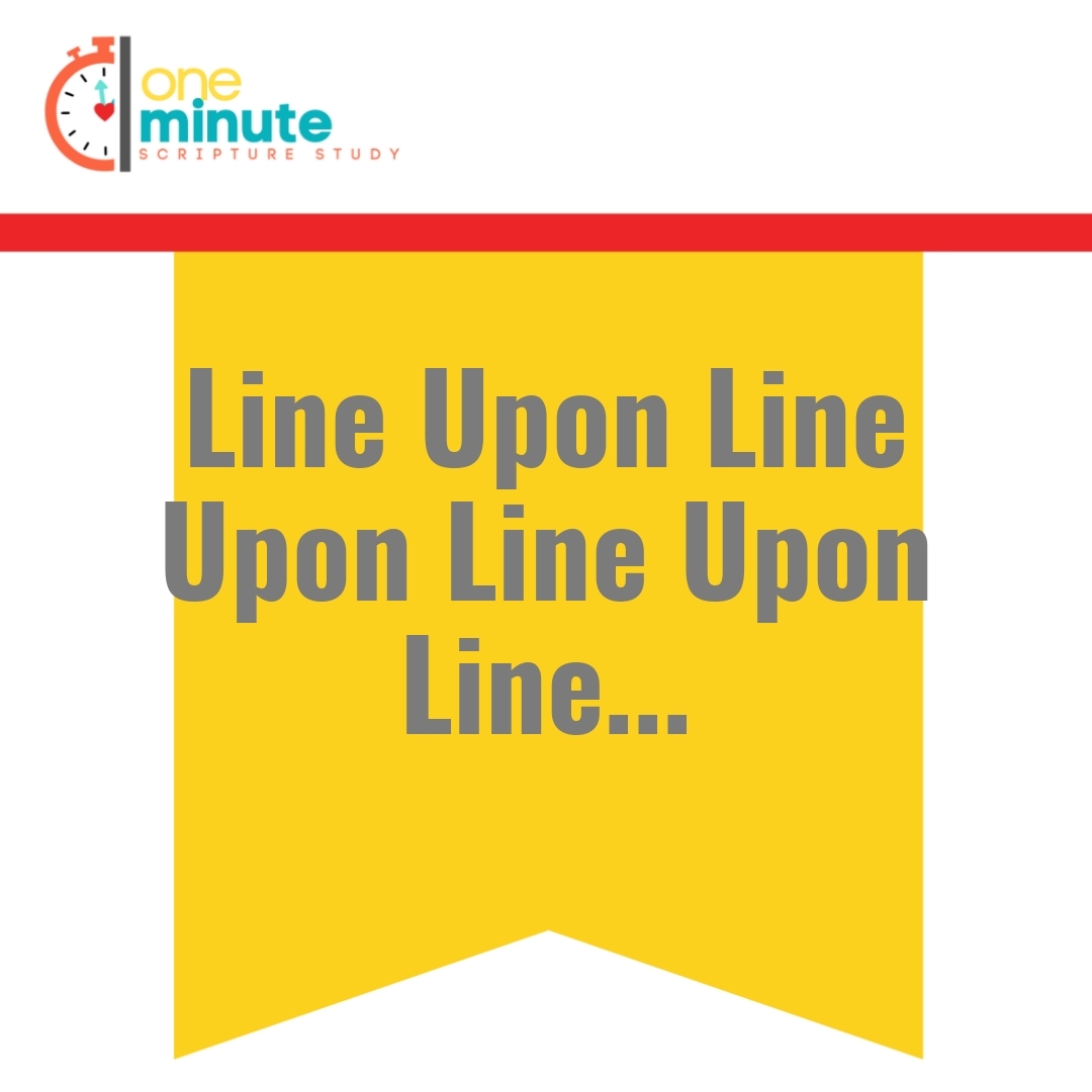 Read more about the article Line Upon Line Upon Line Upon Line…