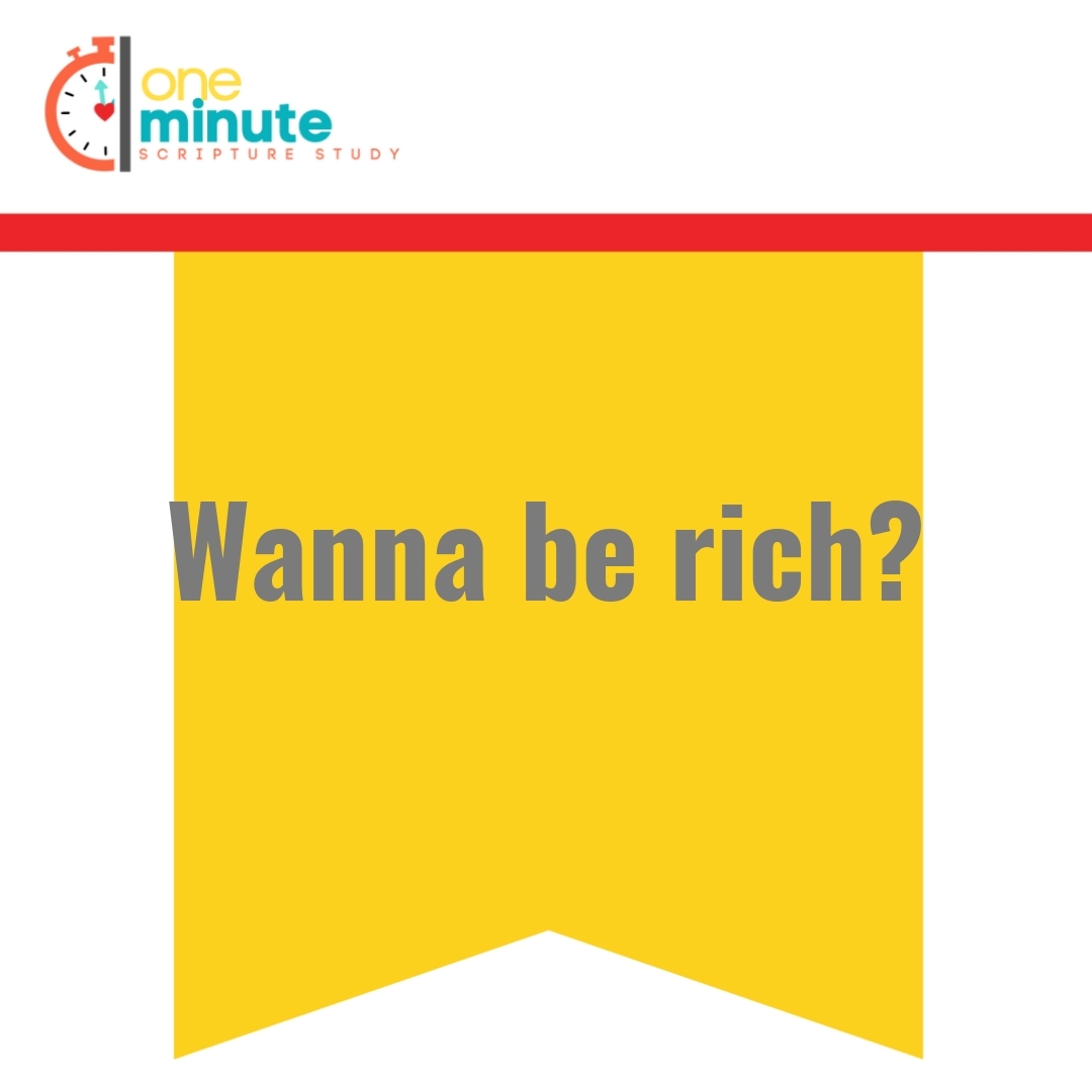Read more about the article Wanna be rich?
