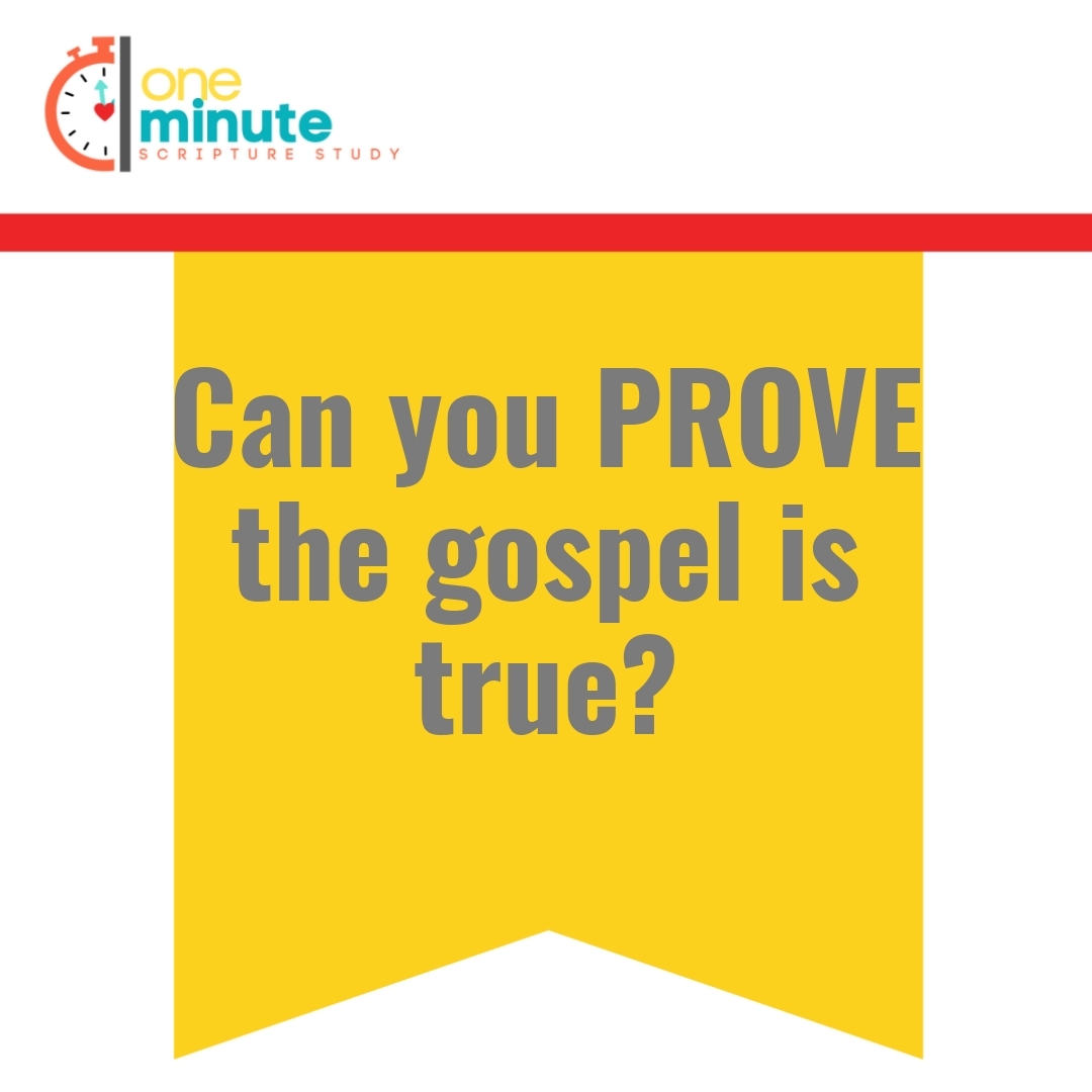 Read more about the article Can you PROVE the gospel is true?