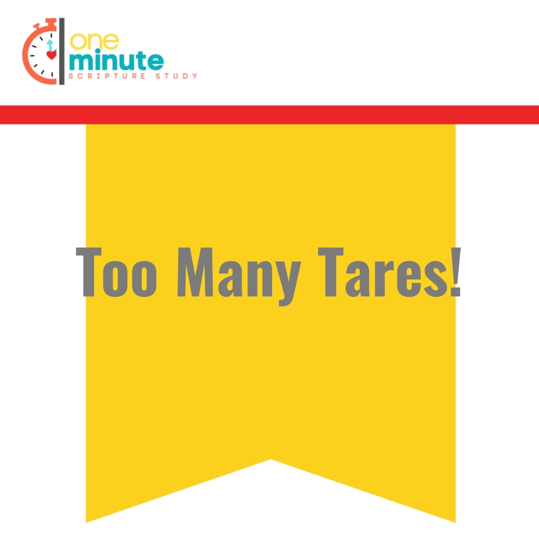Read more about the article Too Many Tares!