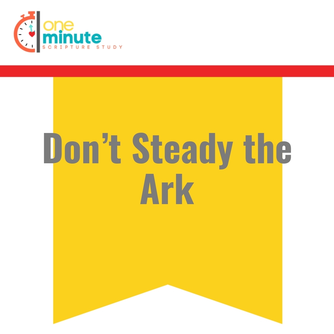 Read more about the article Don’t Steady the Ark