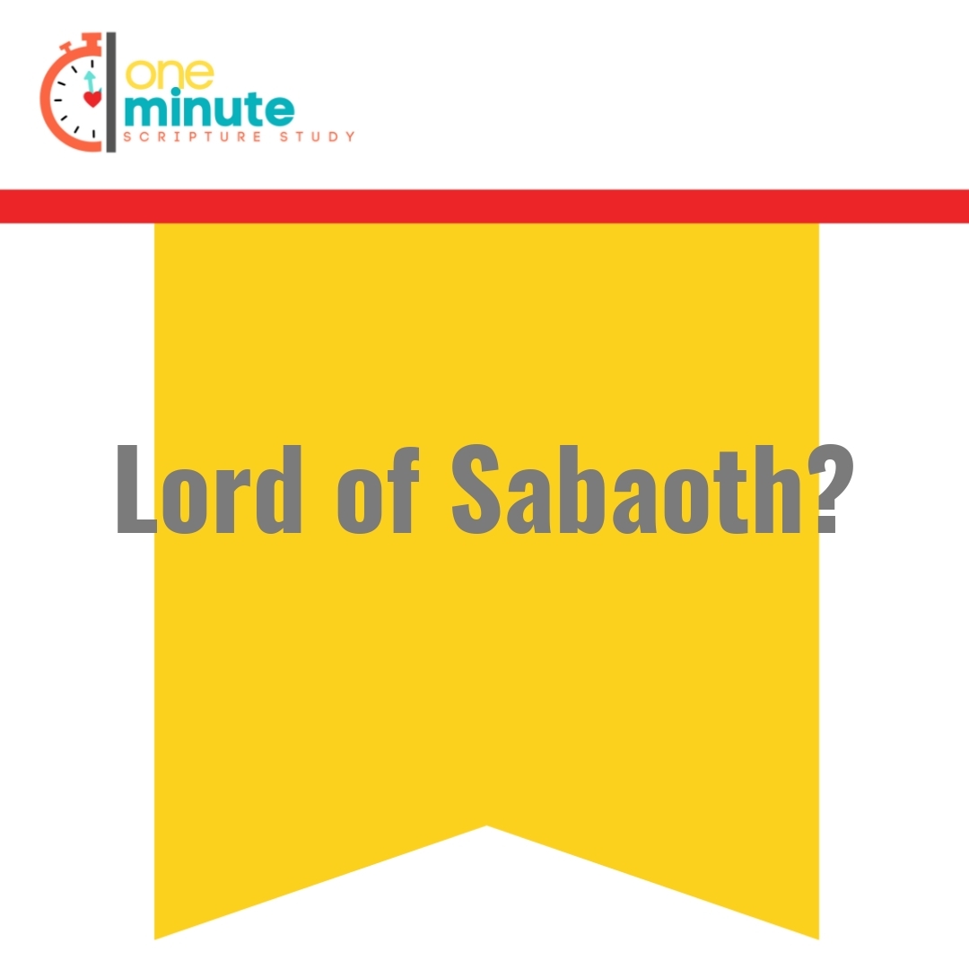 Read more about the article Lord of Sabaoth?
