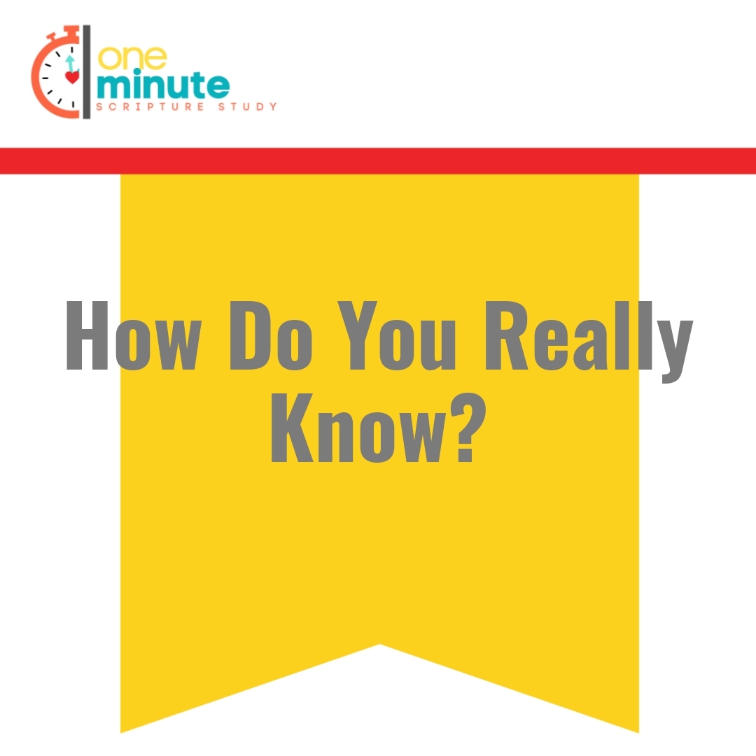 Read more about the article How Do You Really Know?