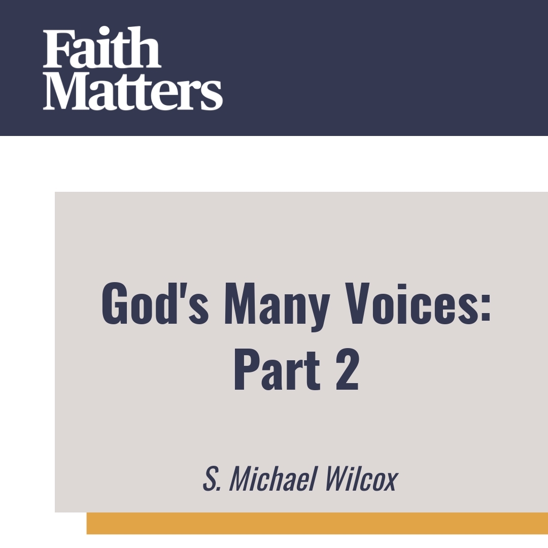 Read more about the article God’s Many Voices: Part 2