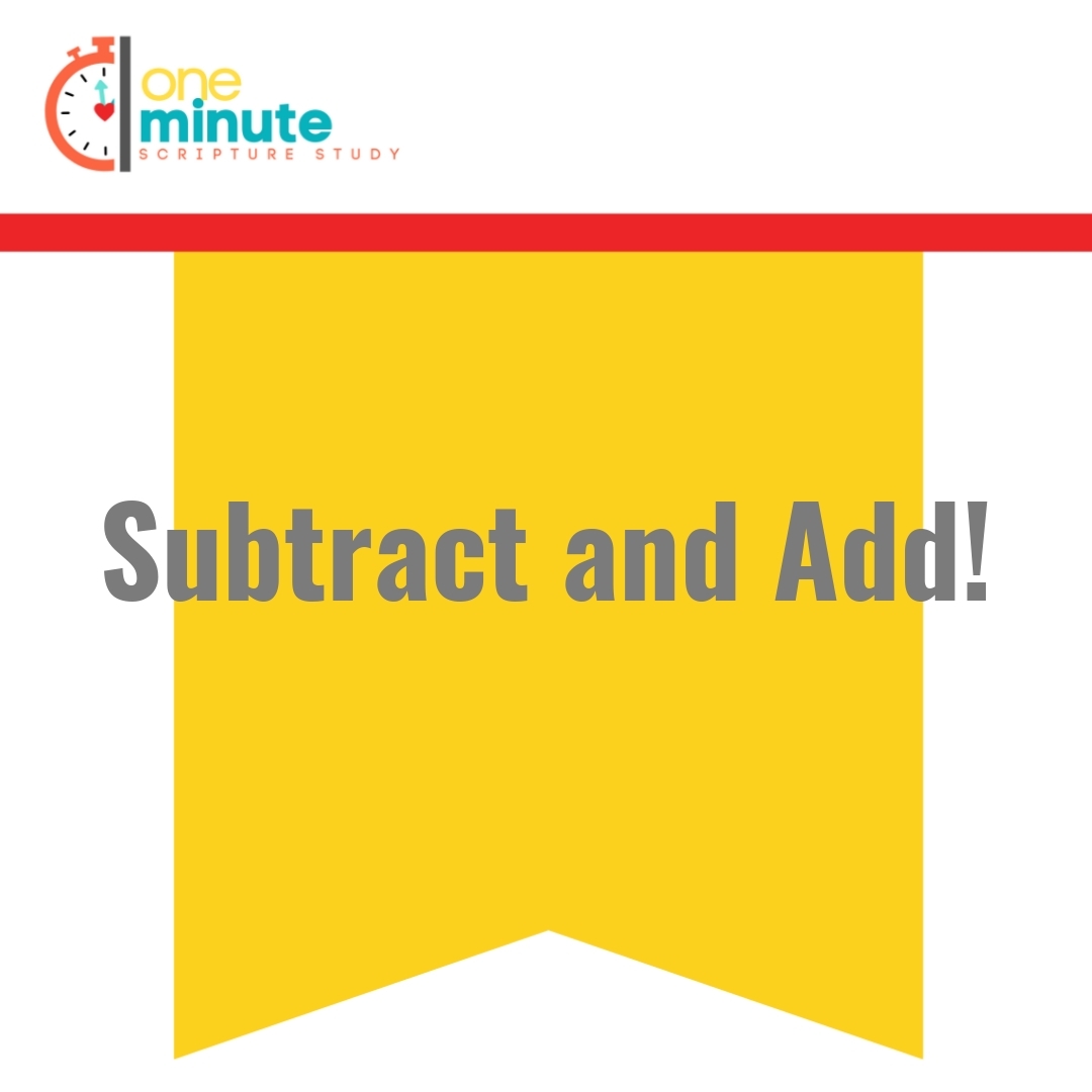 Read more about the article Subtract and Add!