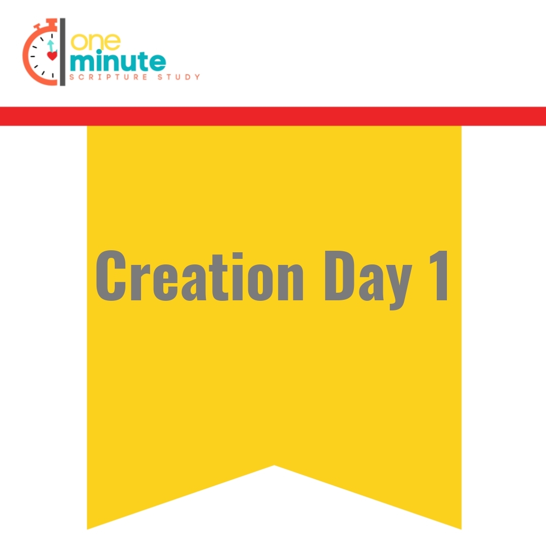 Read more about the article Creation Day 1