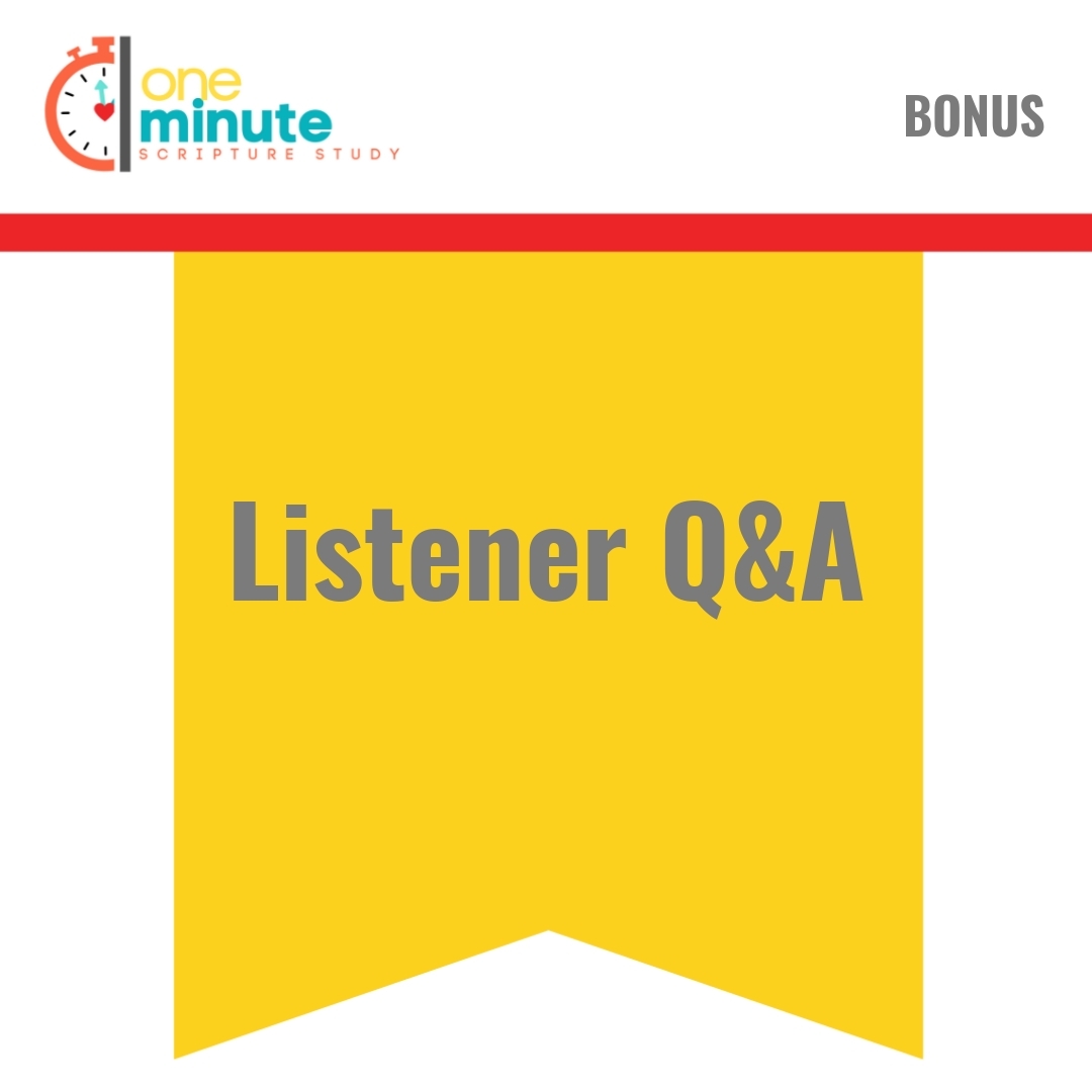 Read more about the article Listener Q&A