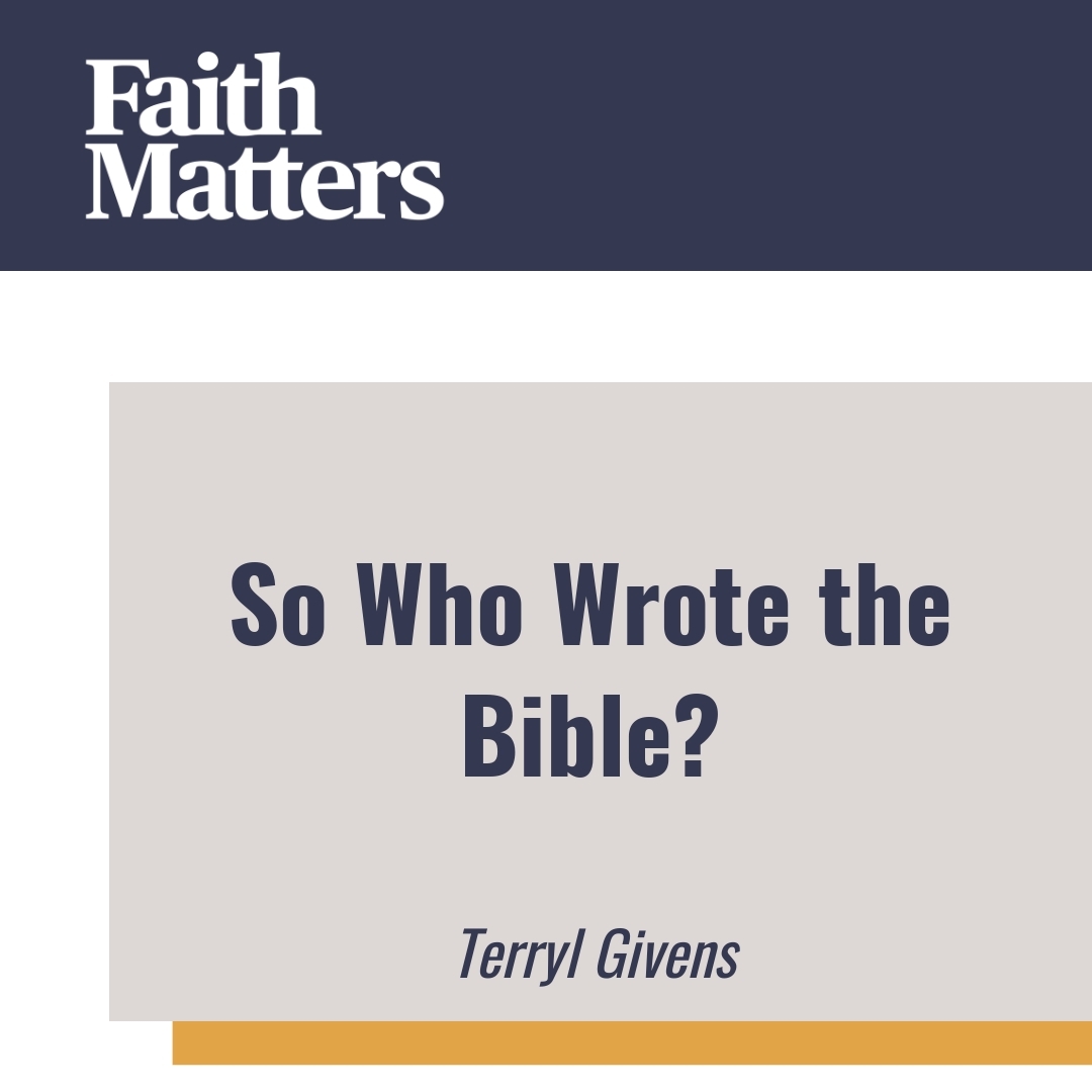 Read more about the article So Who Wrote the Bible?