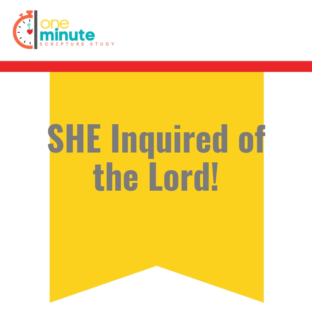 Read more about the article SHE Inquired of the Lord!