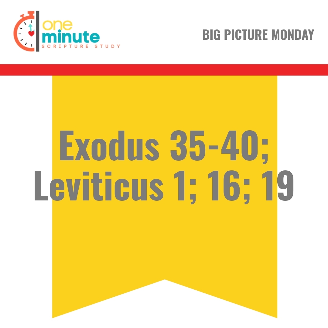 Read more about the article Exodus 35-40; Leviticus 1; 16; 19