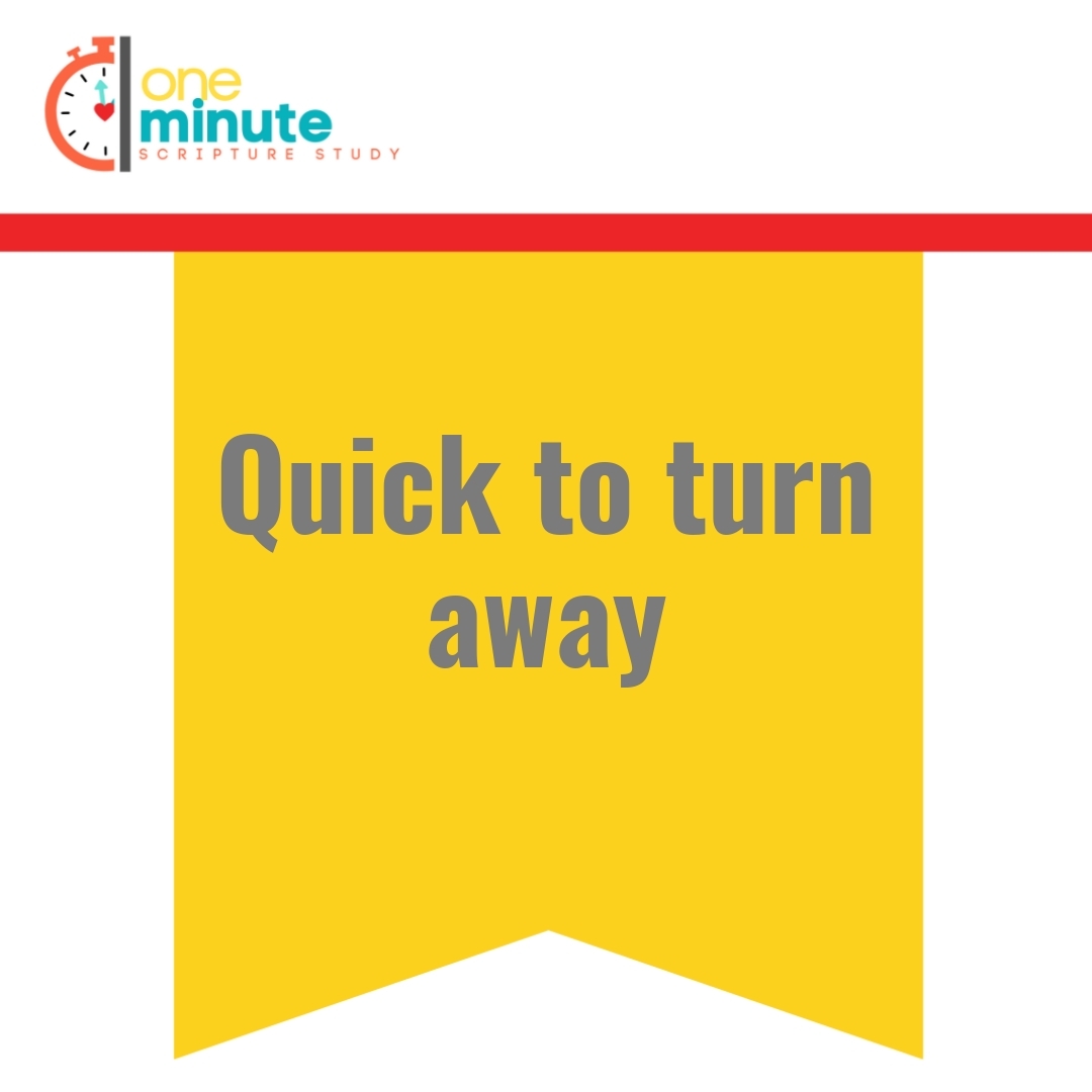 Read more about the article Quick to turn away