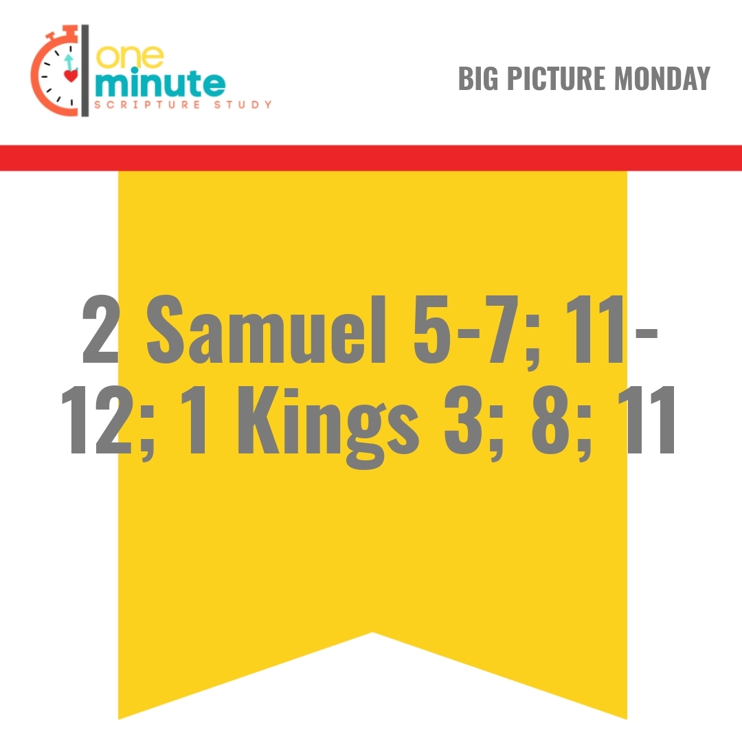 Read more about the article 2 Samuel 5-7; 11-12; 1 Kings 3; 8; 11