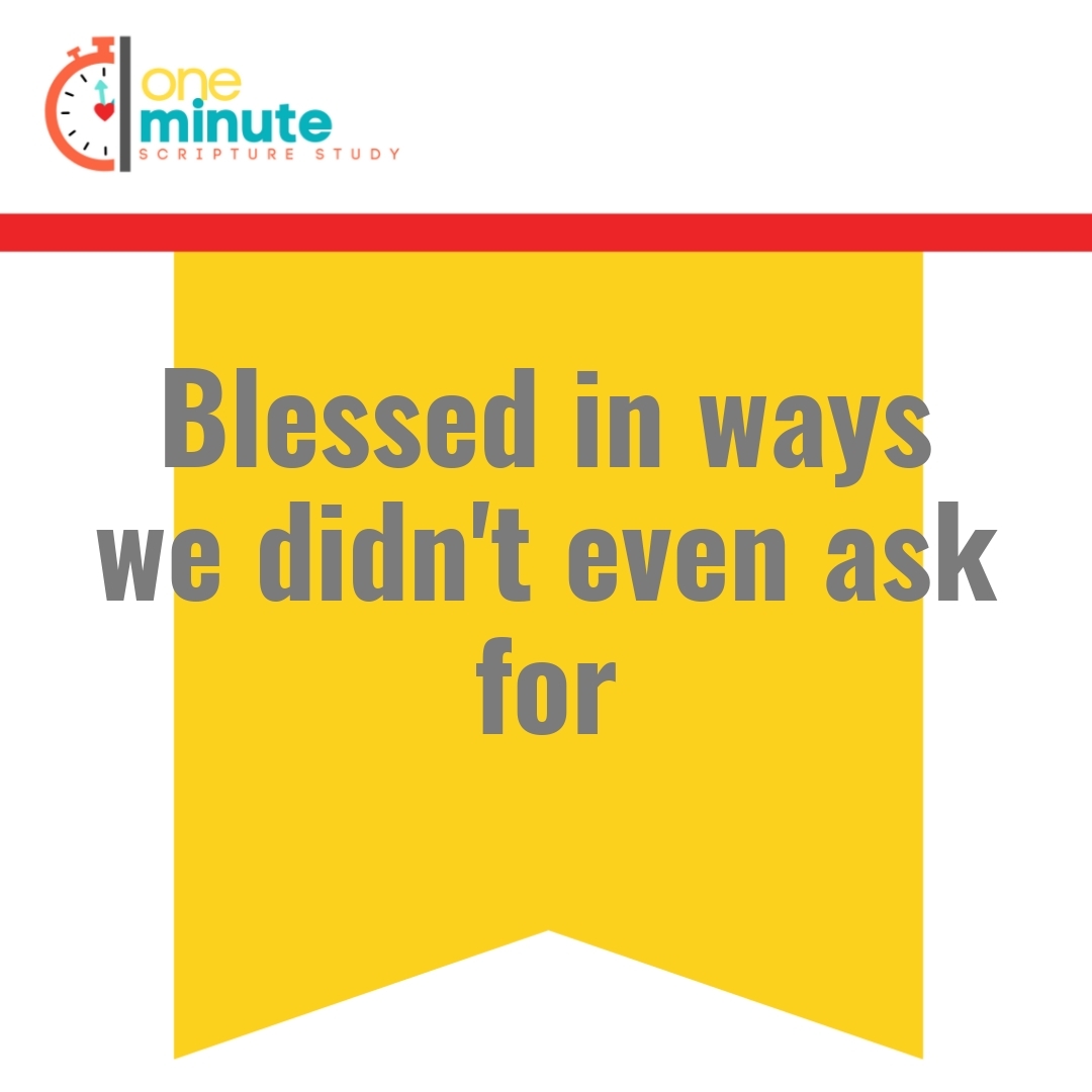 Read more about the article Blessed in ways we didn’t even ask for