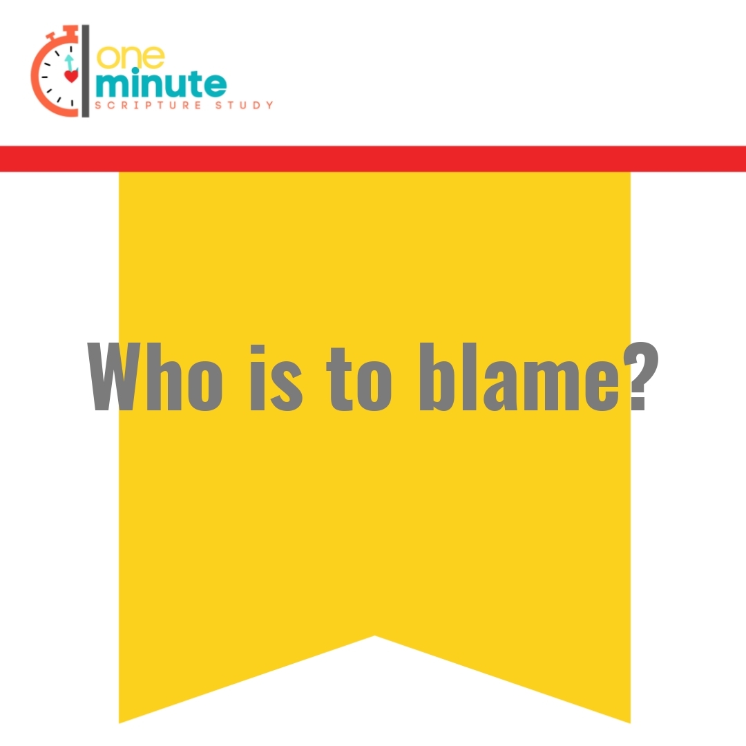 Read more about the article Who is to blame?