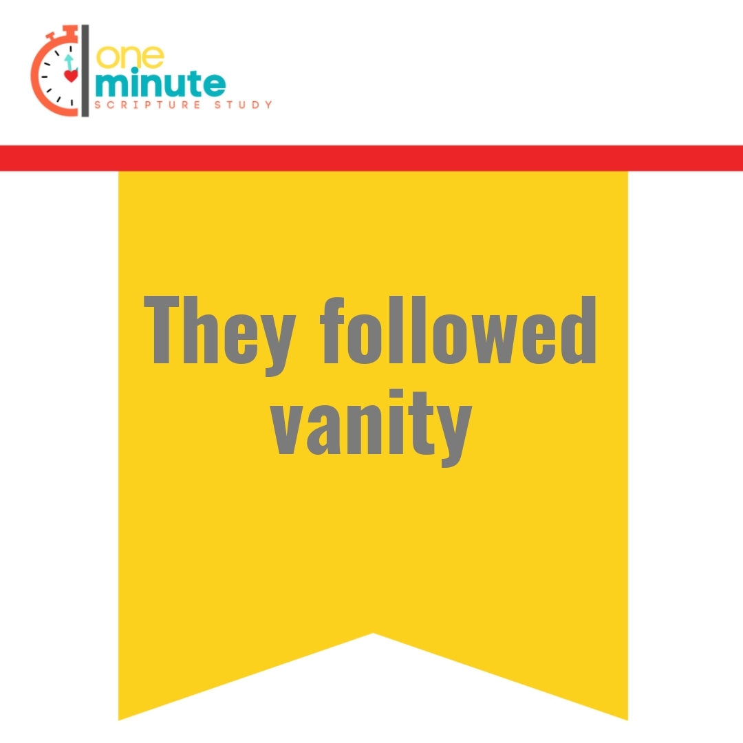 Read more about the article They followed vanity