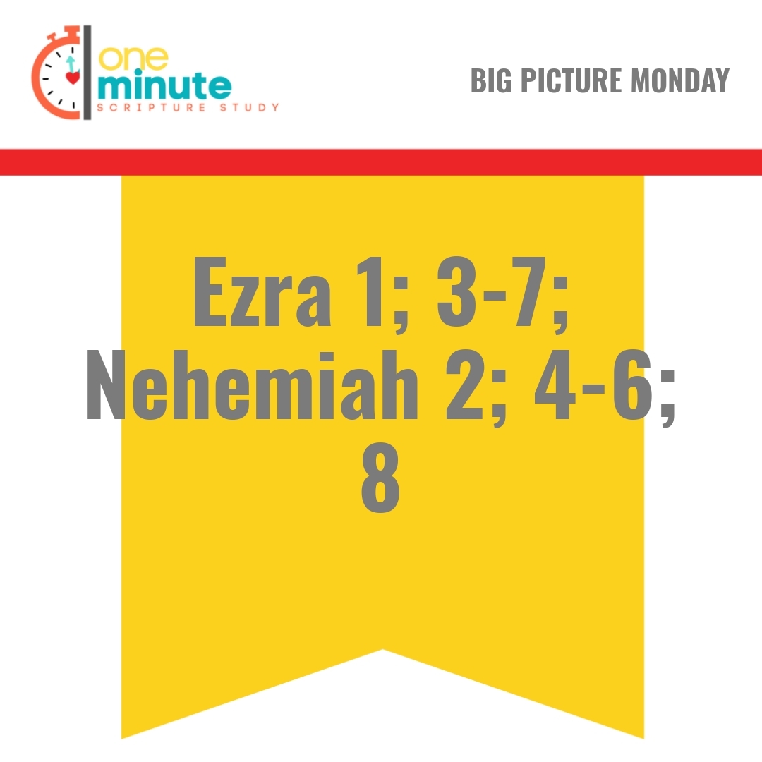Read more about the article Ezra 1; 3-7; Nehemiah 2; 4-6; 8