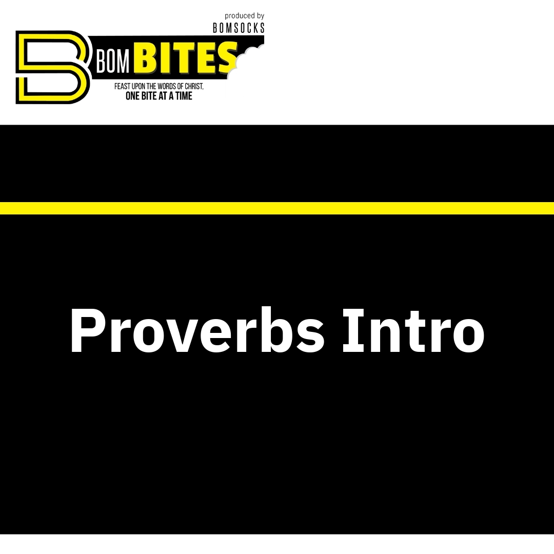 Read more about the article Proverbs Intro