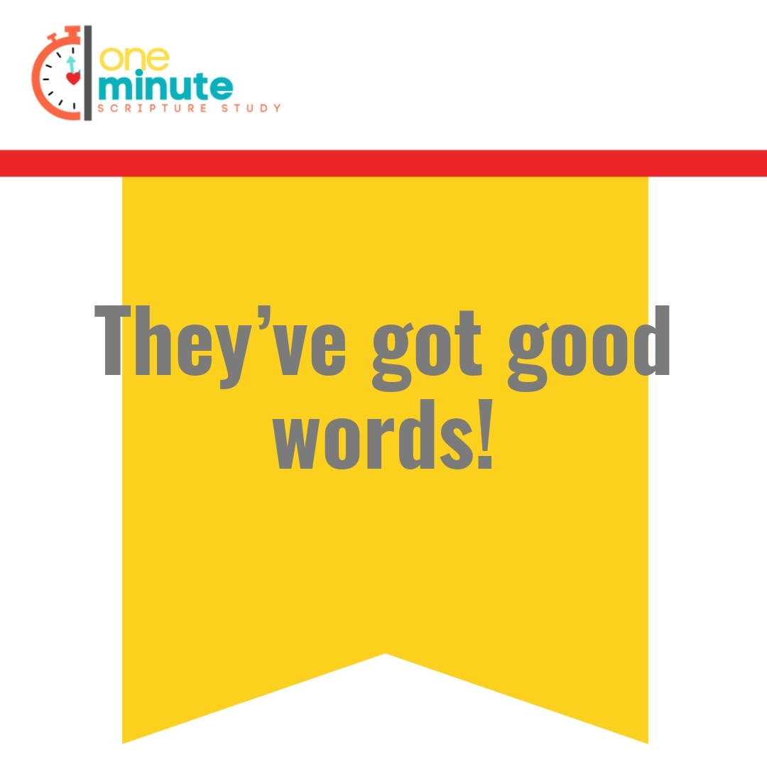 Read more about the article They’ve got good words!