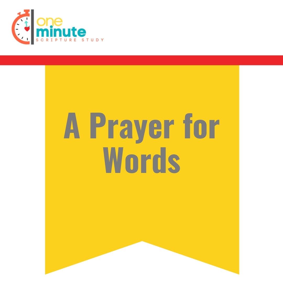 Read more about the article A Prayer for Words