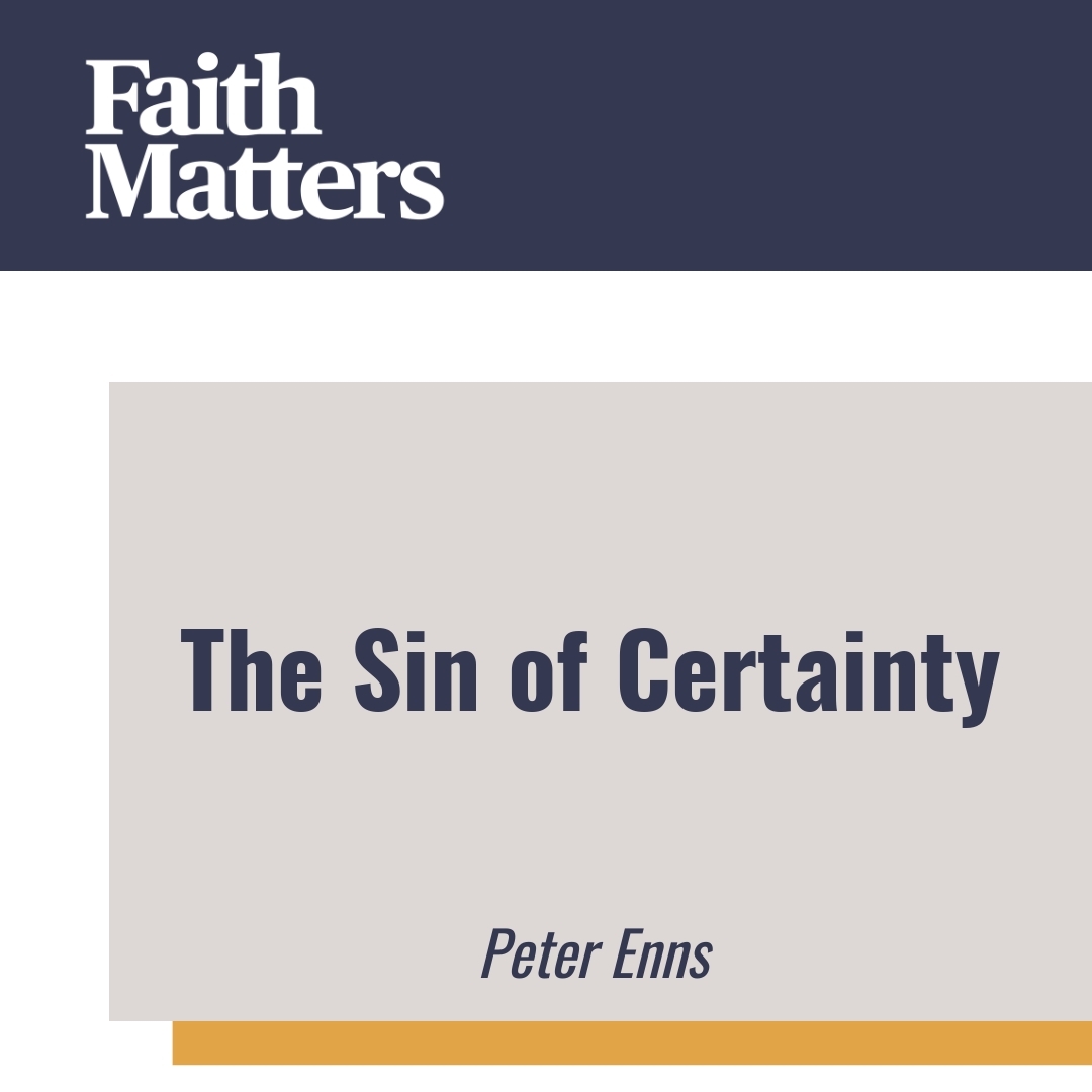 Read more about the article The Sin of Certainty