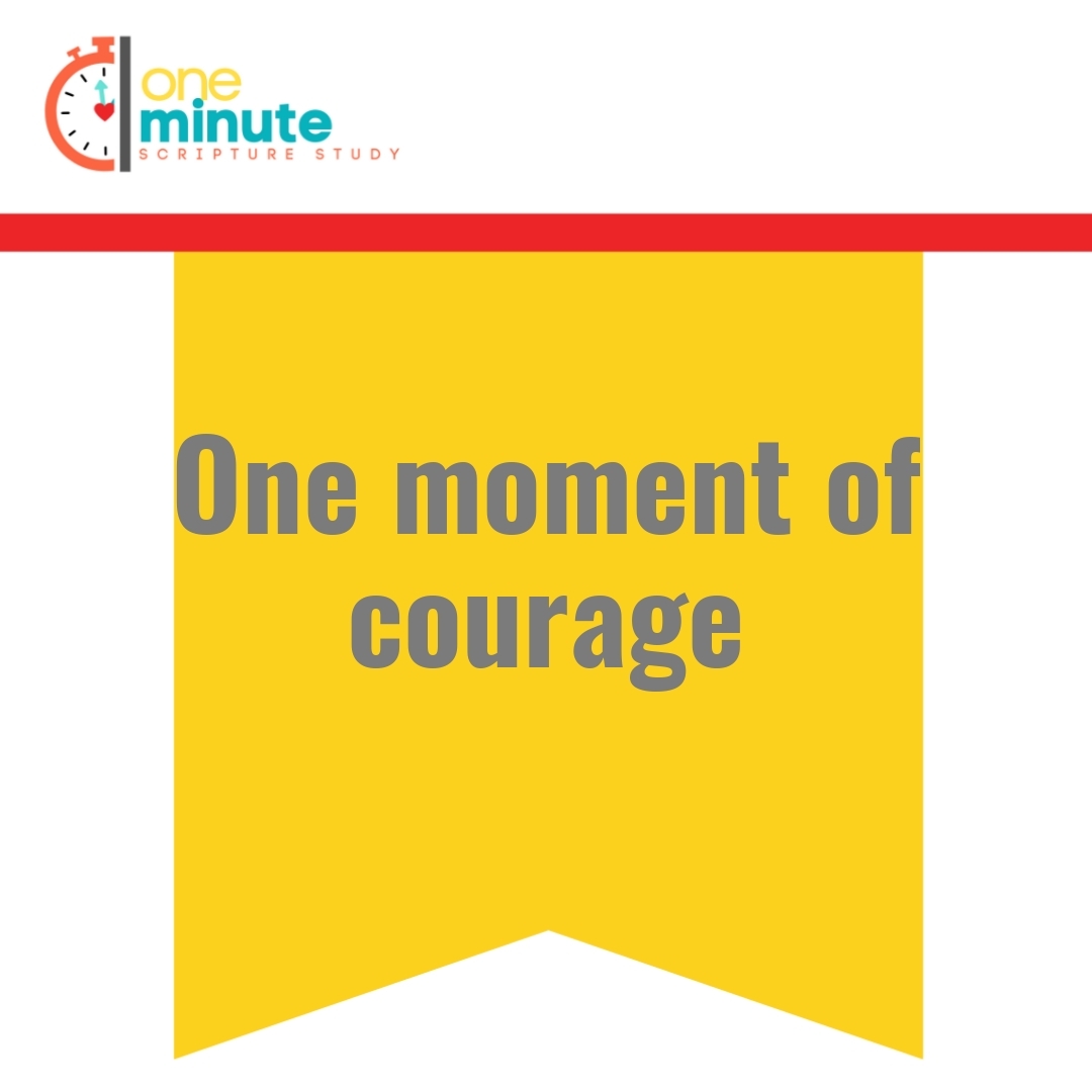 Read more about the article One moment of courage