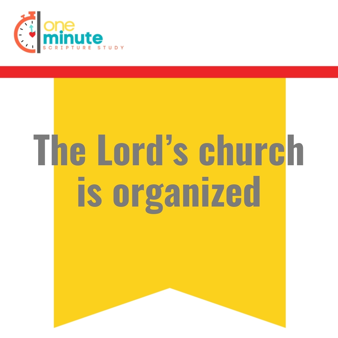 Read more about the article The Lord’s church is organized