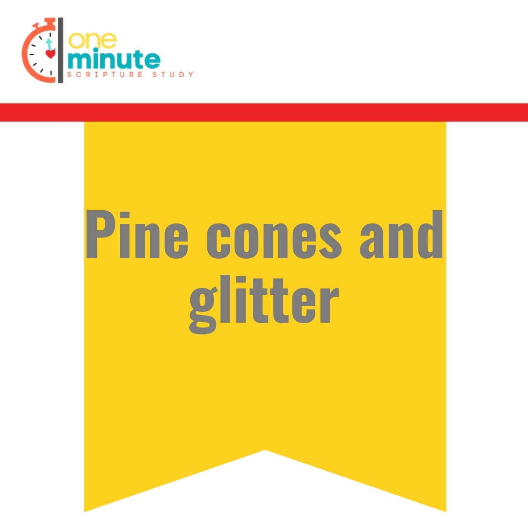 Read more about the article Pine cones and glitter
