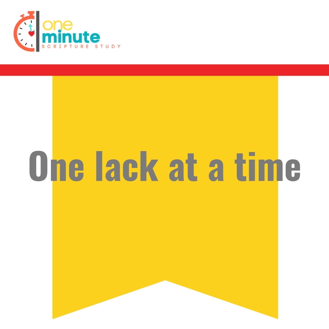 Read more about the article One lack at a time