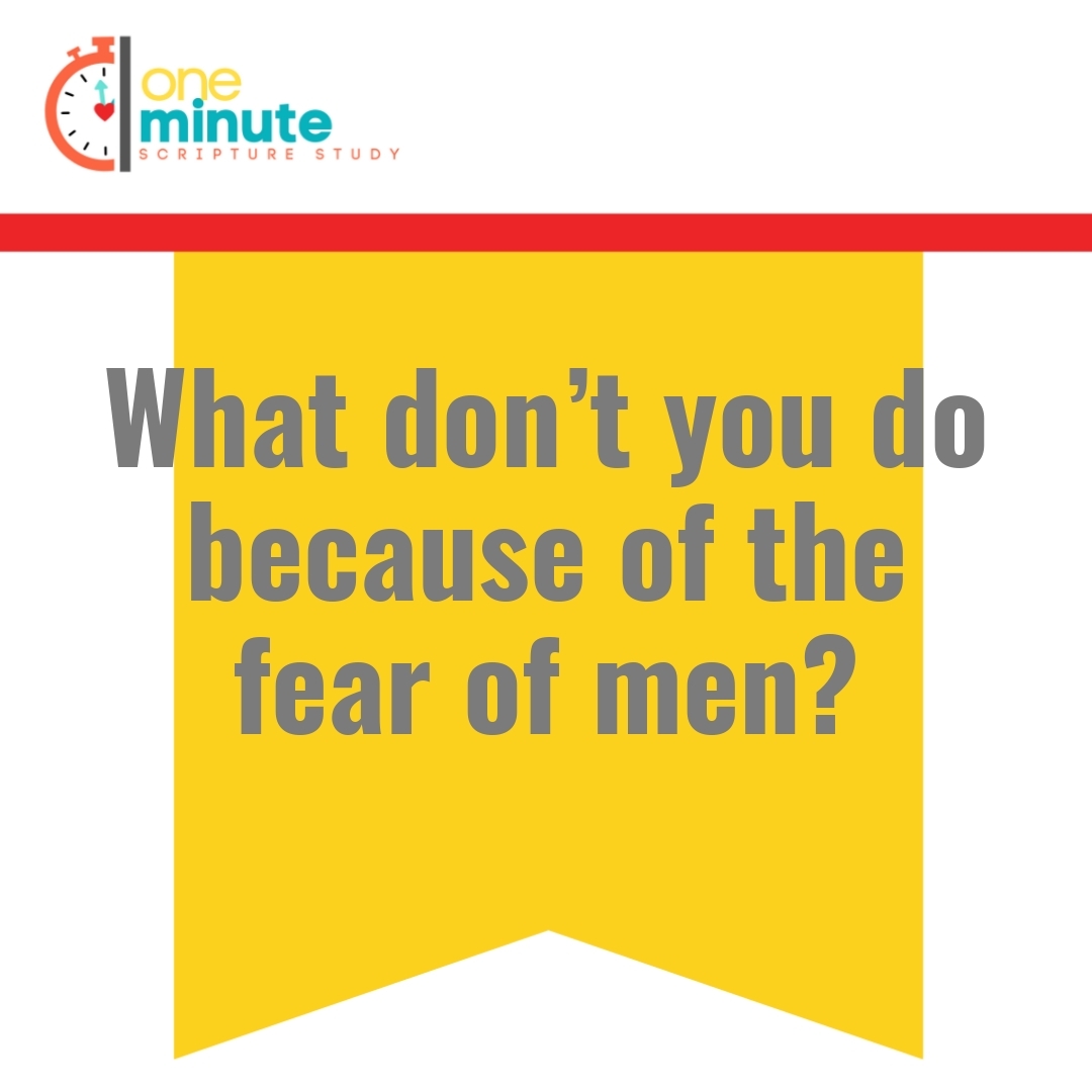 Read more about the article What don’t you do because of the fear of men?