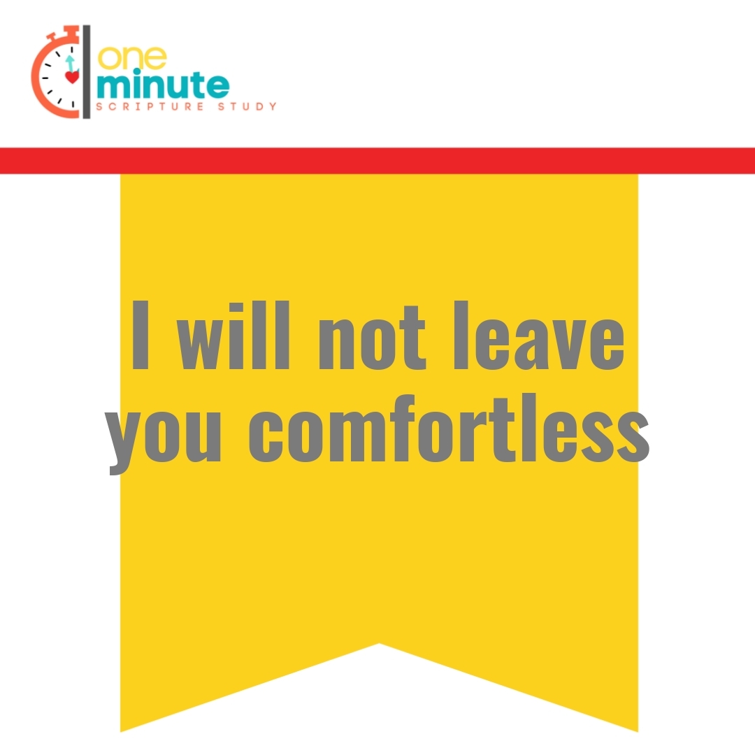 Read more about the article I will not leave you comfortless