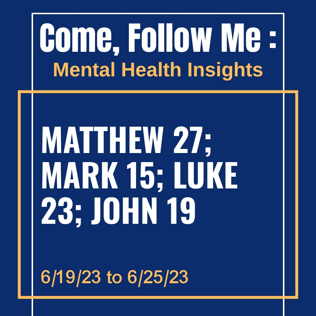 Read more about the article Matthew 27; Mark 15; Luke 23; John 19