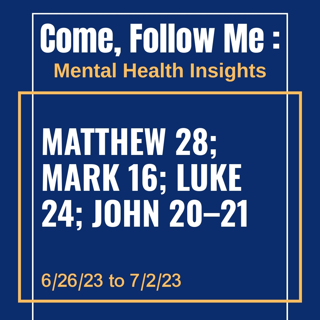 Read more about the article Matthew 28; Mark 16; Luke 24; John 20–21