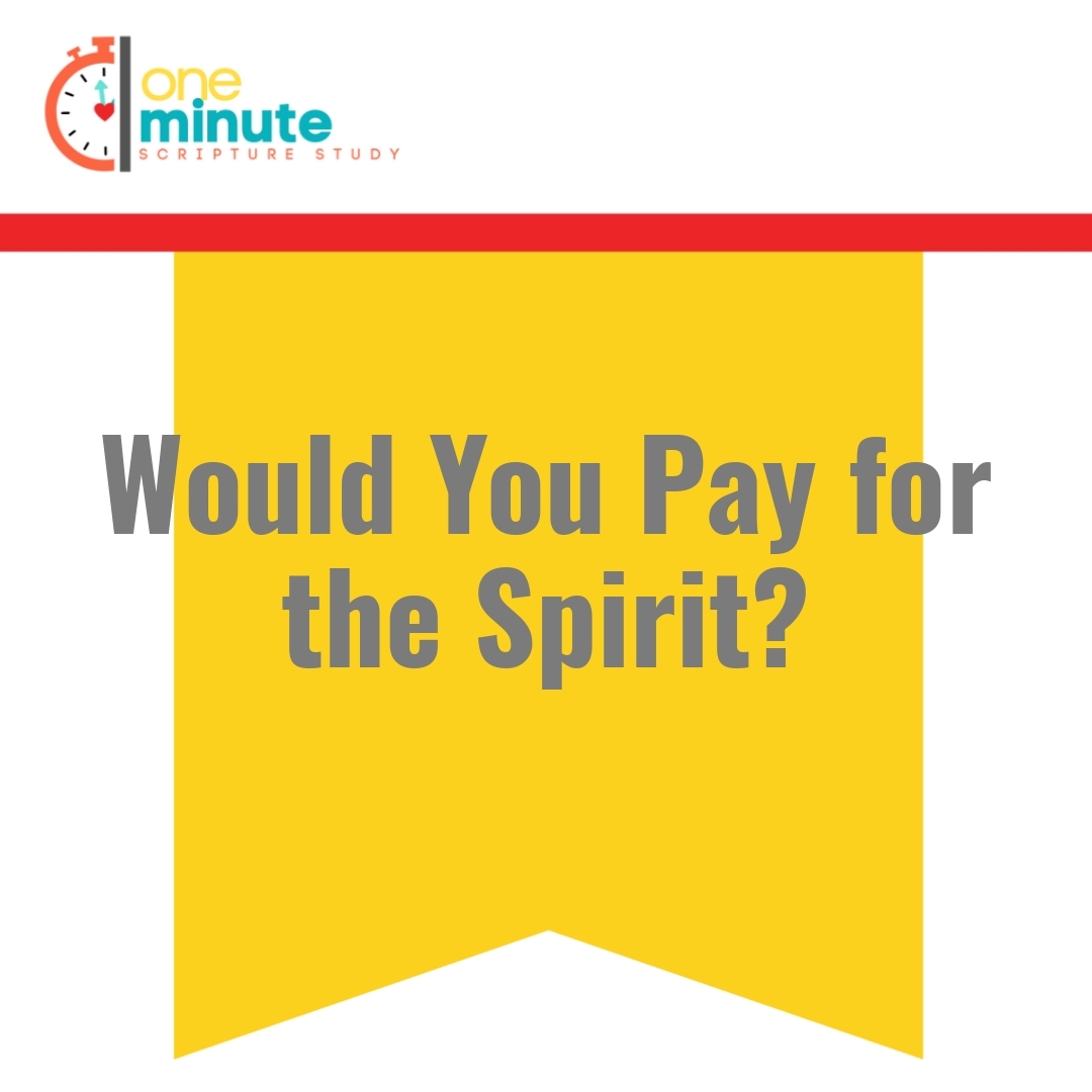 Read more about the article Would You Pay for the Spirit?