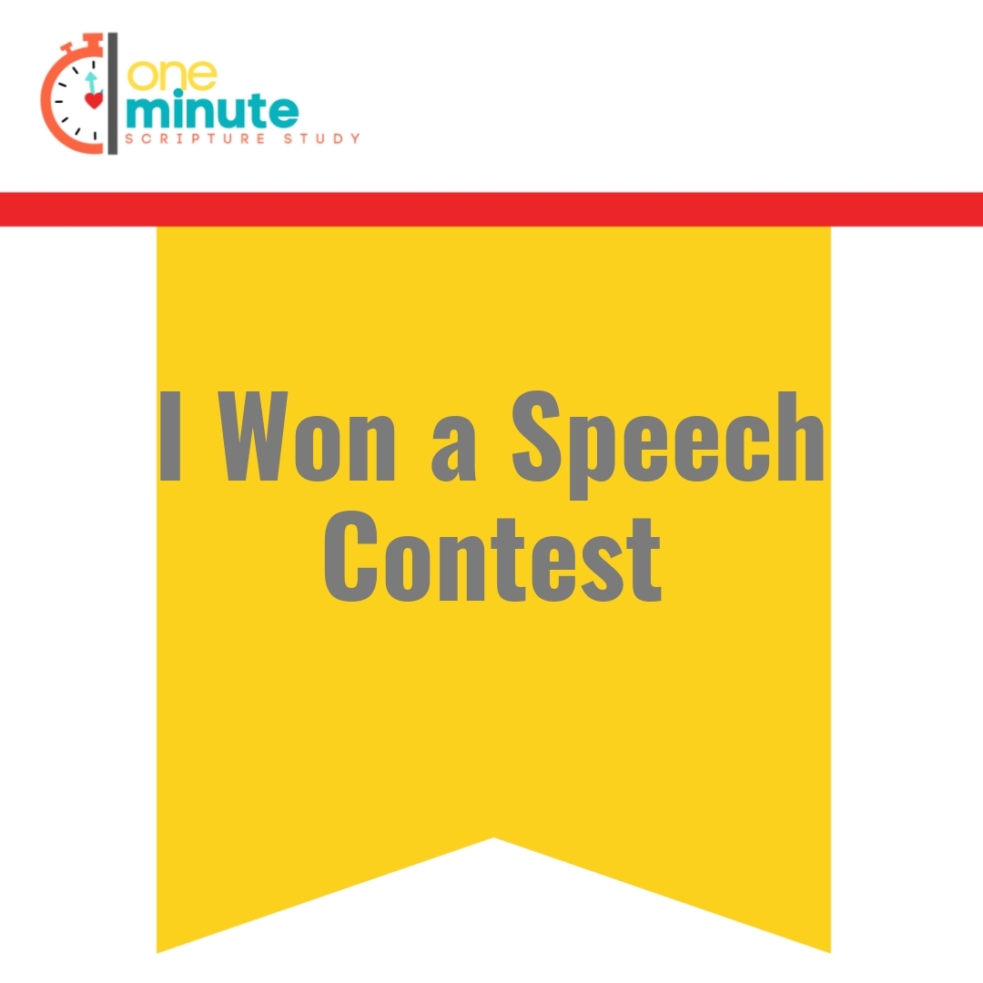 Read more about the article I Won a Speech Contest