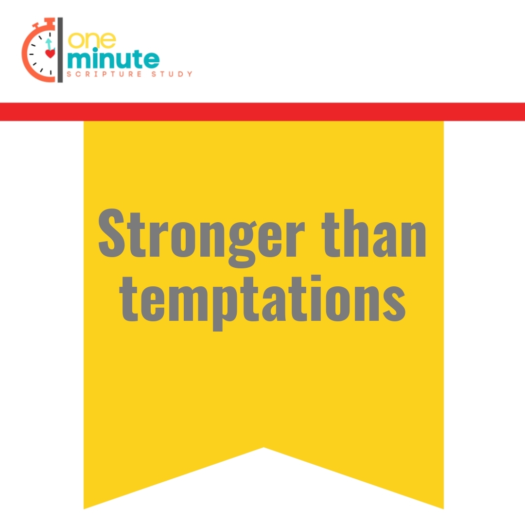 Read more about the article Stronger than temptations