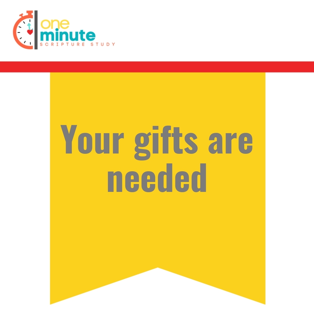 Read more about the article Your gifts are needed
