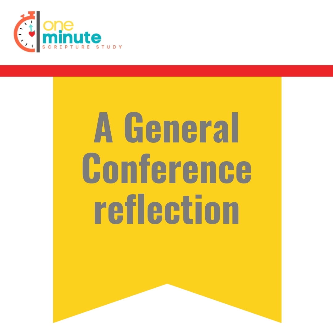 Read more about the article A General Conference reflection