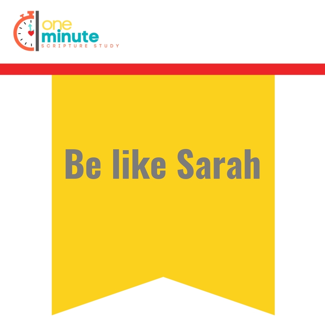 Read more about the article Be like Sarah