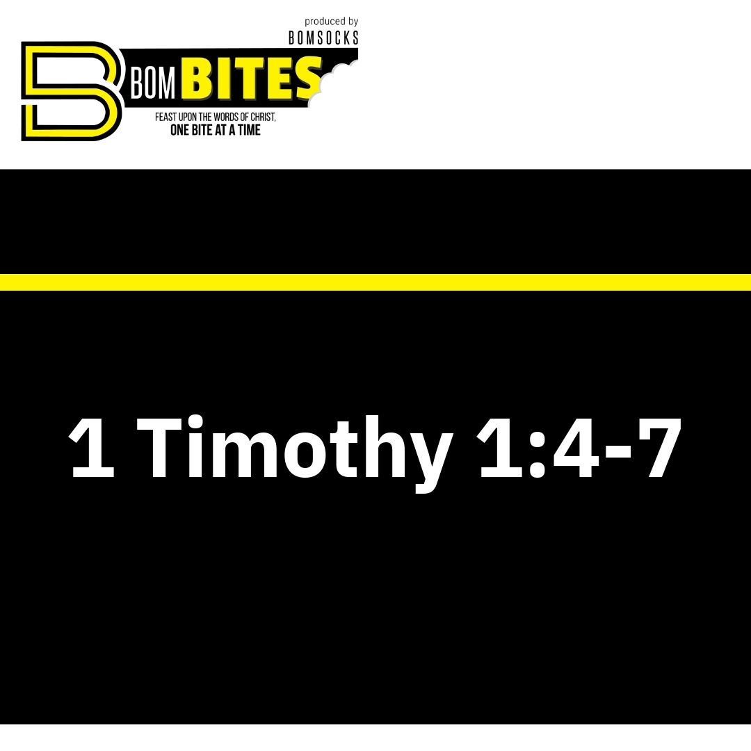 Read more about the article 1 Timothy 1:4-7
