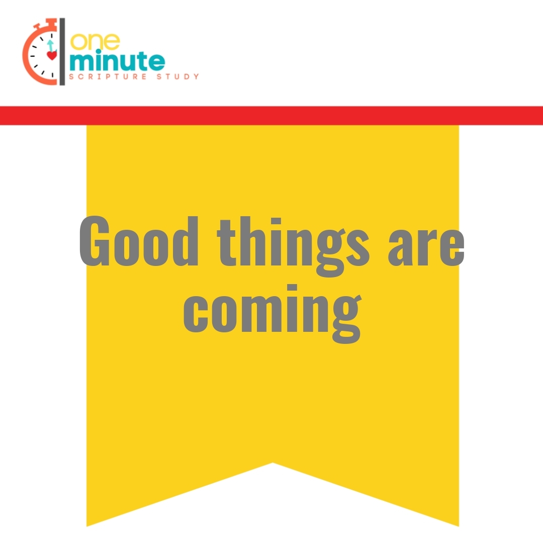 Read more about the article Good things are coming