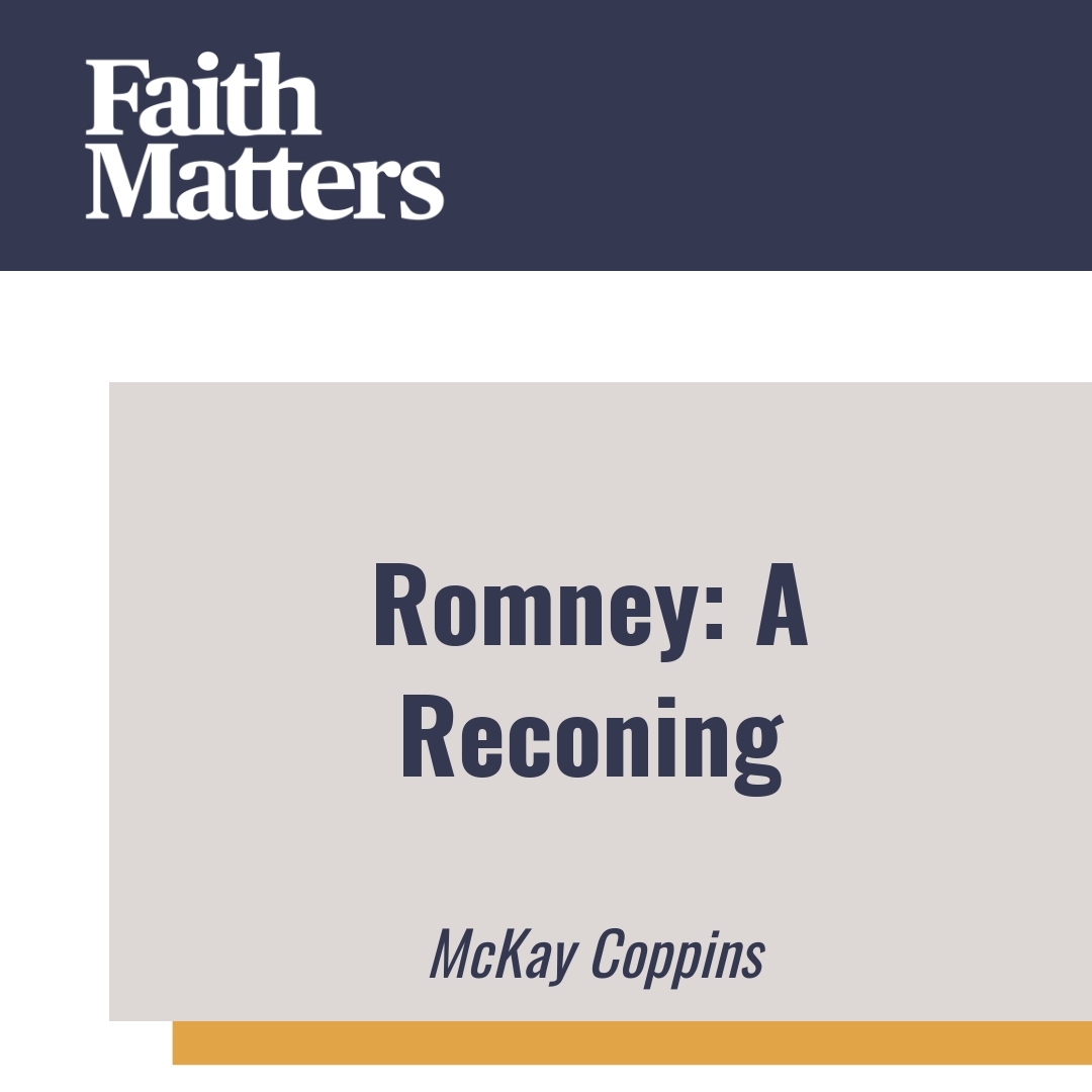 Read more about the article Romney: A Reconing