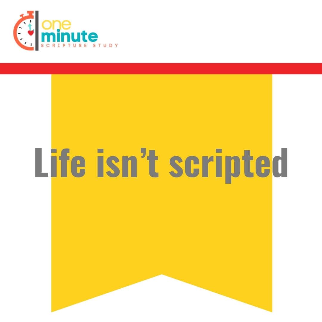 Read more about the article Life isn’t scripted