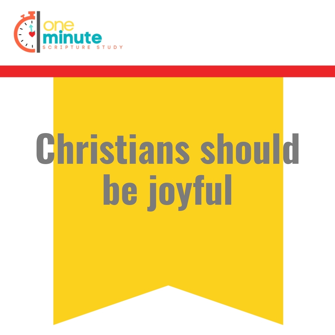 Read more about the article Christians should be joyful